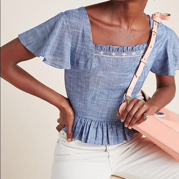 💙 Anthropologie Blouse 💙 - Picture 1 of 6